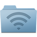 AirPort Folder Blue icon